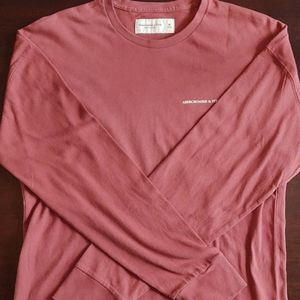 Abercrombie maroon long sleeve shirt